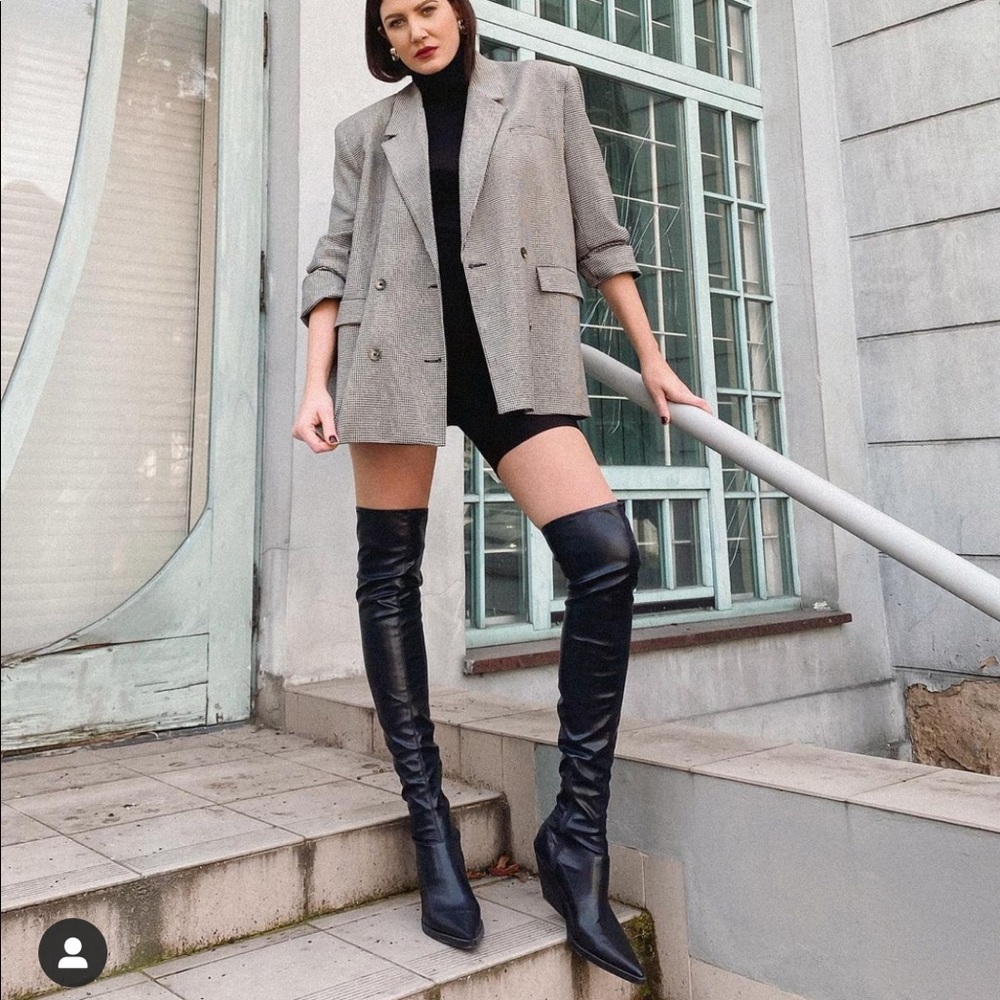 🔥Zara heeled tall cowboy boots